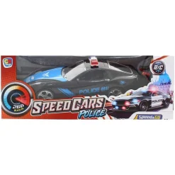 Coche Policía Negro R/C a Escala 1:16