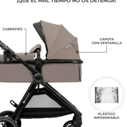 Cochecito 3 piezas Conver Esme Beige