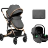 Cochecito 3 piezas Amaia Gris Oscuro