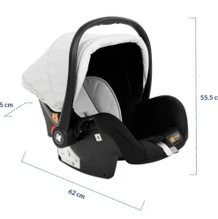 Cochecito 3 piezas Amaia Negro