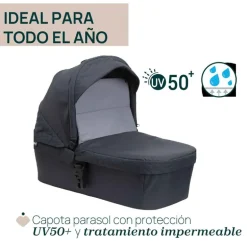 Cochecito 2 piezas Chicco Seety Boston Grey