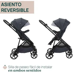 Cochecito 2 piezas Chicco Seety Boston Grey