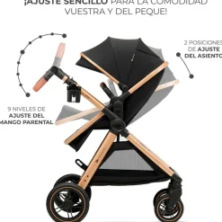 Cochecito 3 piezas Conver Esme Black