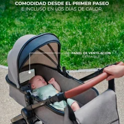 Cochecito 3 piezas Conver Esme Black