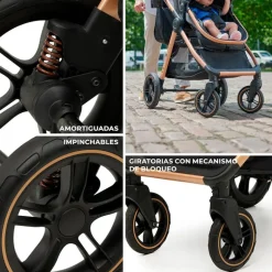 Cochecito 3 piezas Conver Esme Black