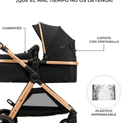 Cochecito 3 piezas Conver Esme Black