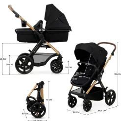 Cochecito 3 piezas Moov 2 Black