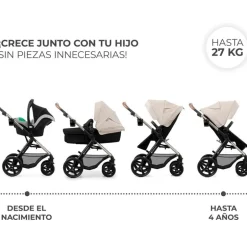 Cochecito 3 piezas Moov 2 Grey