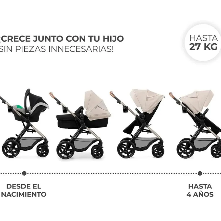 Cochecito 3 piezas Moov 2 Grey