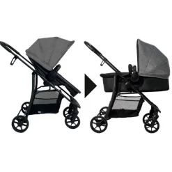 Cochecito 3 piezas Porto Antracita