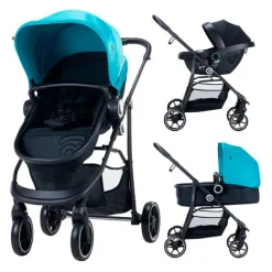 Cochecito 3 piezas Porto Azul