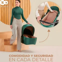 Cochecito 3 piezas Prime 2 Isize Green