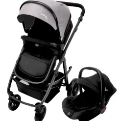 Cochecito 3 piezas Two+ 2 Gris