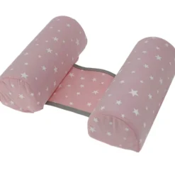 Cojín antivuelco Rosa Estrellas Blancas