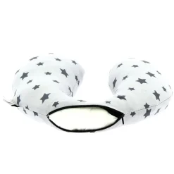 Cojín cervical viaje T1 Estrellas gris ( 1 a 3 años)