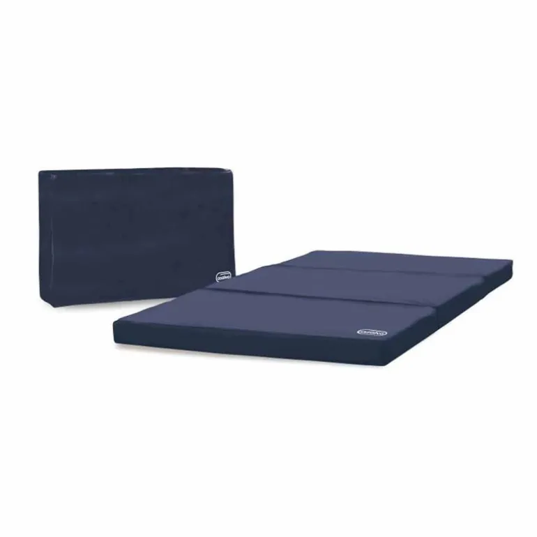 Colchón cuna de viaje plegable Azul