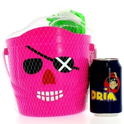 Cubo de Playa Accesorios de Arena Rosa