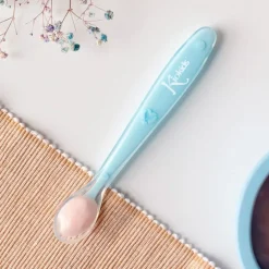 Cuchara blanda silicona Azul