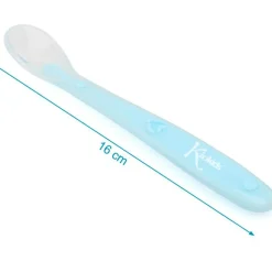 Cuchara blanda silicona Azul