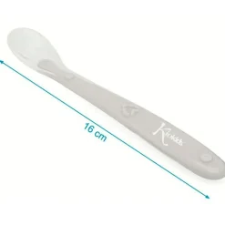 Cuchara blanda silicona Gris