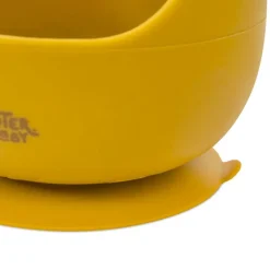 Cuenco silicona c/ cuchara Mostaza