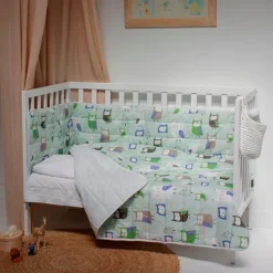 Cuna de madera lacada blanca