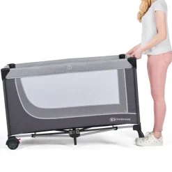 Cuna de viaje 2 alturas Leody Gris