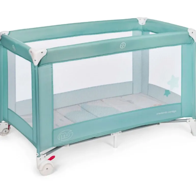 Cuna de viaje básica Menta
