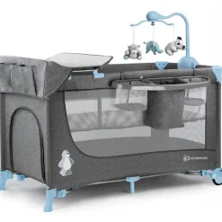 Cuna de viaje doble altura Joy Azul