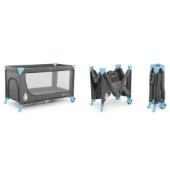 Cuna de viaje doble altura Joy Azul