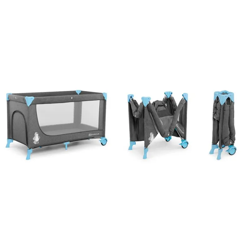 Cuna de viaje doble altura Joy Azul