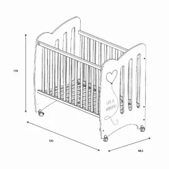 Cuna Wonderful Blanco/Azul