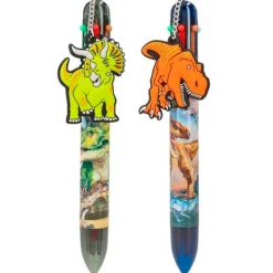 Dino World Bolígrafo de Gel 6 Colores Surtido