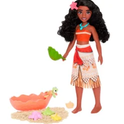Disney Muñeca Vaiana con Animalitos Marinos