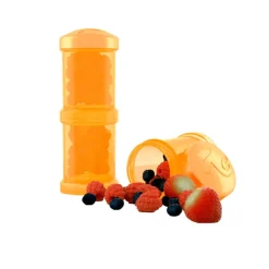 Dosificador leche polvo 2x 100ml Naranja