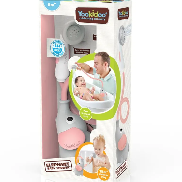 Ducha Baño Elefante Rosa