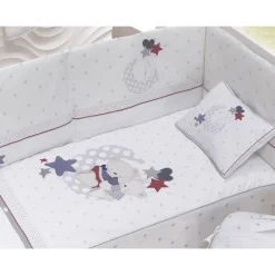 Edredón + Protector + Cojín Amorosos Gris