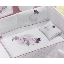 Edredón + Protector + Cojín Amorosos Rosa