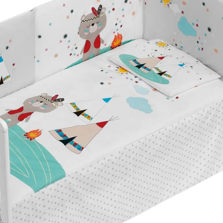 Edredón + Protector + Cojín Indio