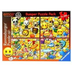 Emoji Super Pack 4 Puzzles de 100 Piezas