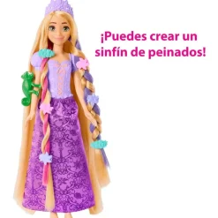 Enredados Muñeca Princesa Rapunzel Peinado Mágico