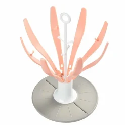 Escurrebiberones Plegable Flower Rosa