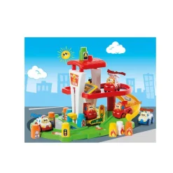 Estación de Bomberos con Coche