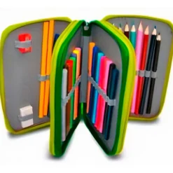 Estuche Infantil Triple Crazy Dino