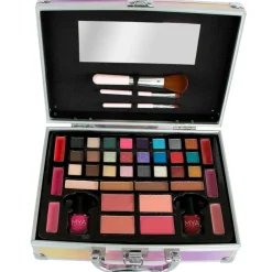 Estuche Maquillaje Rosa Glitter