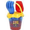 F.C Barcelona Cubo de Playa con Accesorios