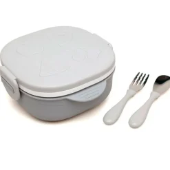 Fiambrera Inox c/ compartimentos Gris