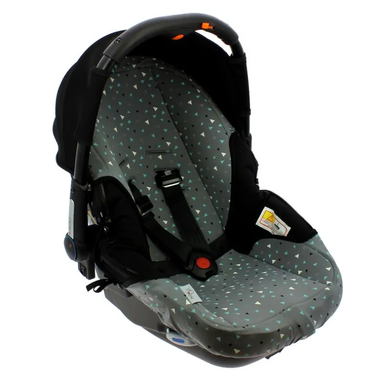 Funda Portabebé de punto algodón Gris/Azul