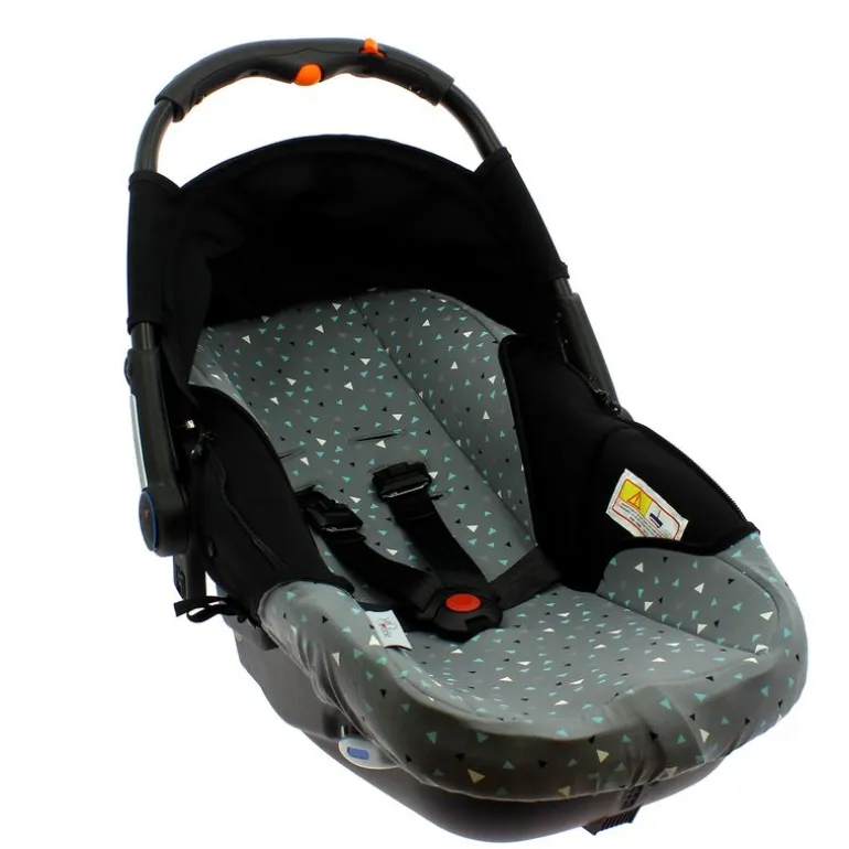 Funda Portabebé de punto algodón Gris/Azul