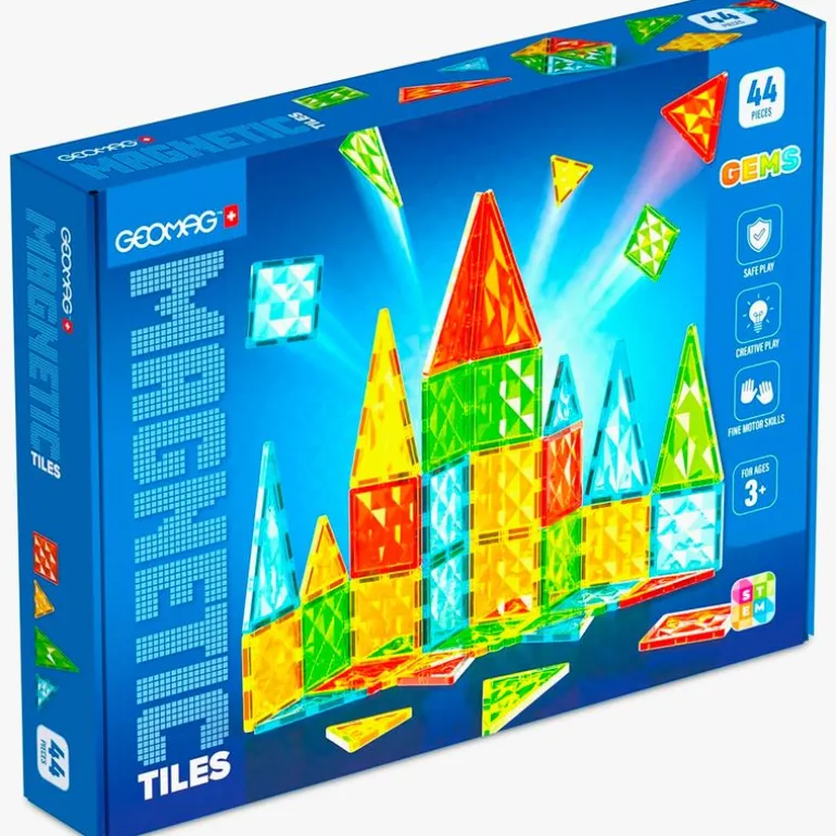 Geomag Magnetic Tiles Azulejos Gemas 44 Piezas